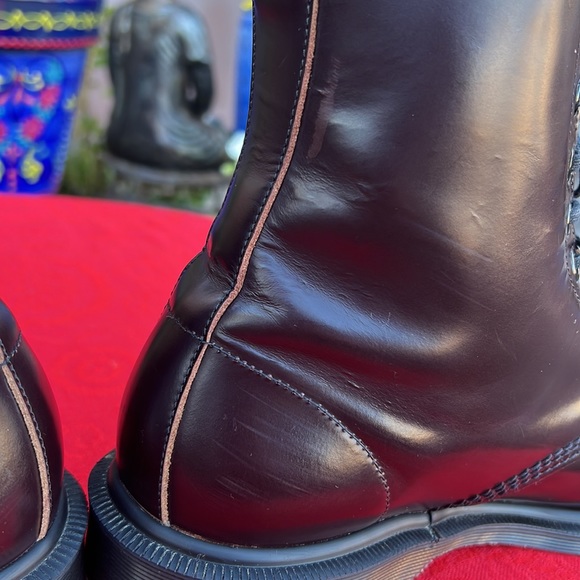 🏴 Dr. Martens Cordovan MIE Vintage 1460 Leather Boots UK 7 - Picture 15 of 17